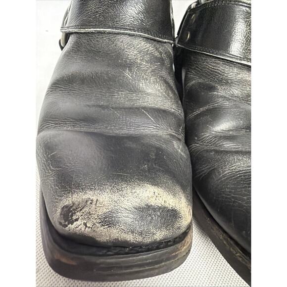 Harley Davidson Quentin Leather Motorcycle Boots Men’s Size 11.5 Skulls main image 4